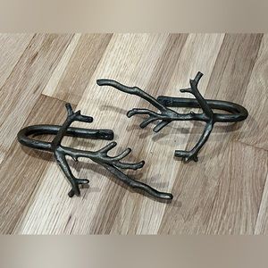 Anthropologie metal curtain tiebacks